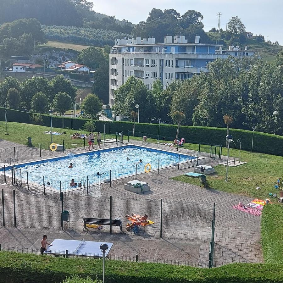 Soleado Piso Con Garaje Y Piscina A 8' Centro Apartment Castro Urdiales Exterior foto
